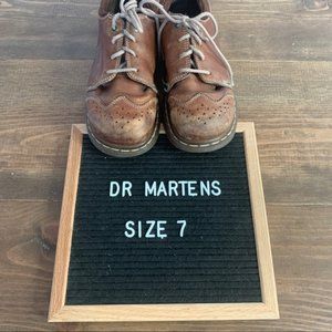Dr Martens Air Wair Wingtip Oxford Brown Shoes